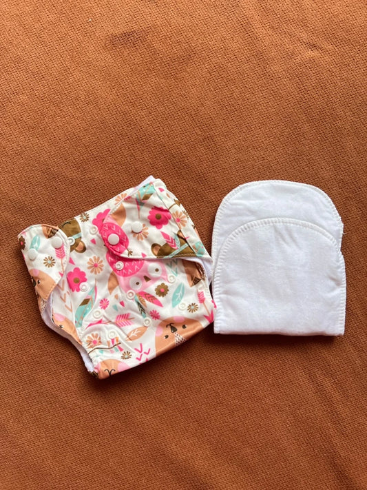 Reusable Baby Diaper Pant with Absorbent Pad | Washable Nappies