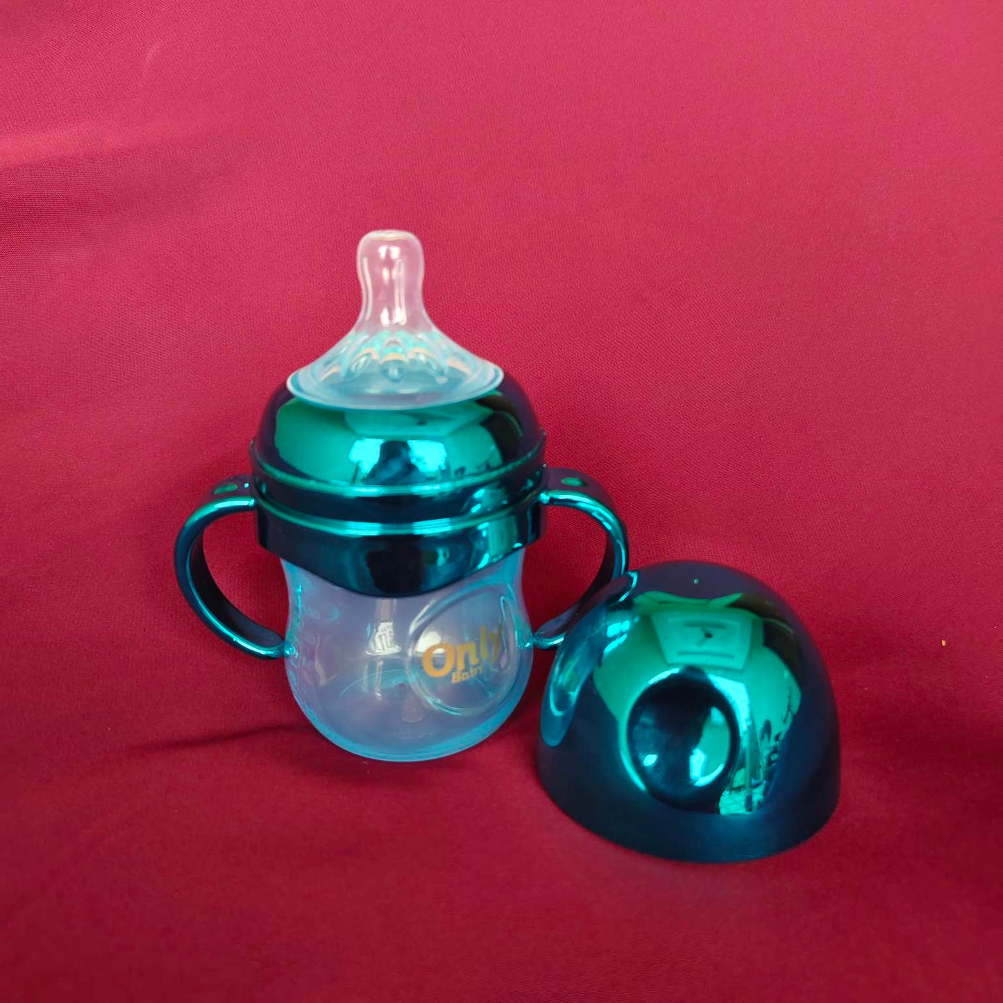 kidsessentials baby feeder wide neck blue plastic Only 125ml PF1B