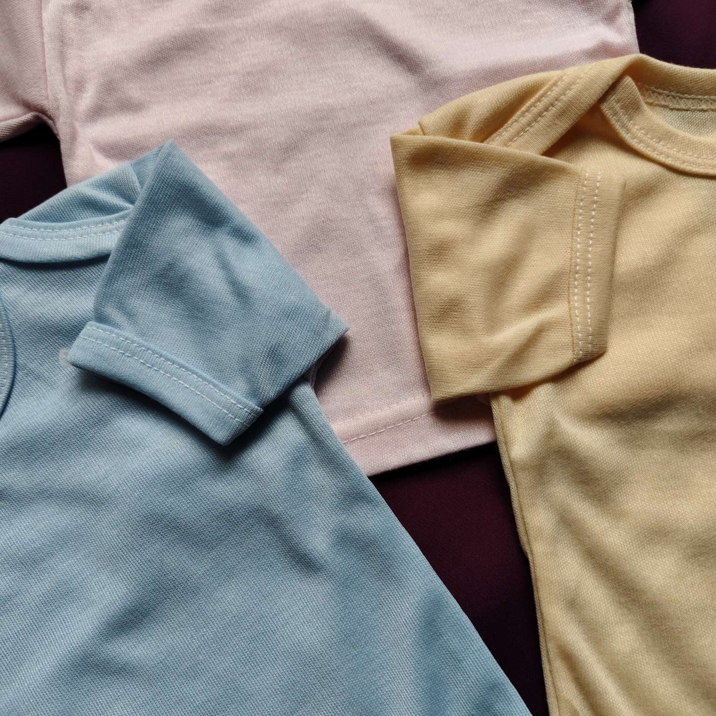 Pack of 3 Half Sleeves Baby Vests β Soft Cotton Undershirts for Newborns (Small Size)