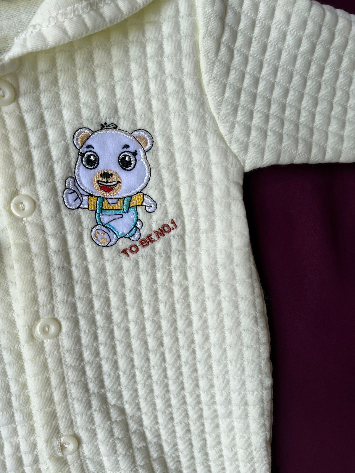 Baby Winter Romper | Soft Waffle Cotton Suit