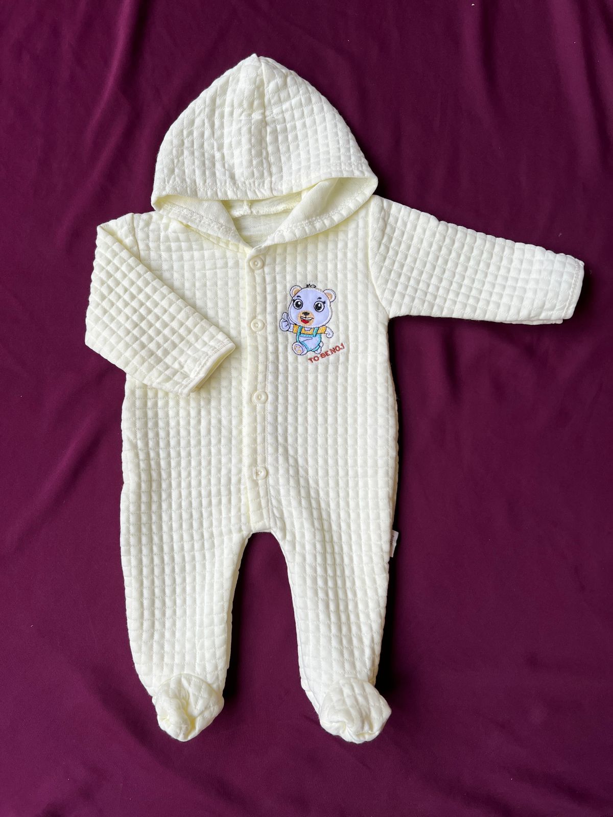 Baby Winter Romper | Soft Waffle Cotton Suit