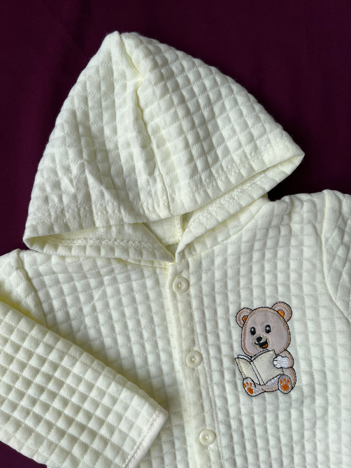 Baby Winter Romper | Soft Waffle Cotton Suit