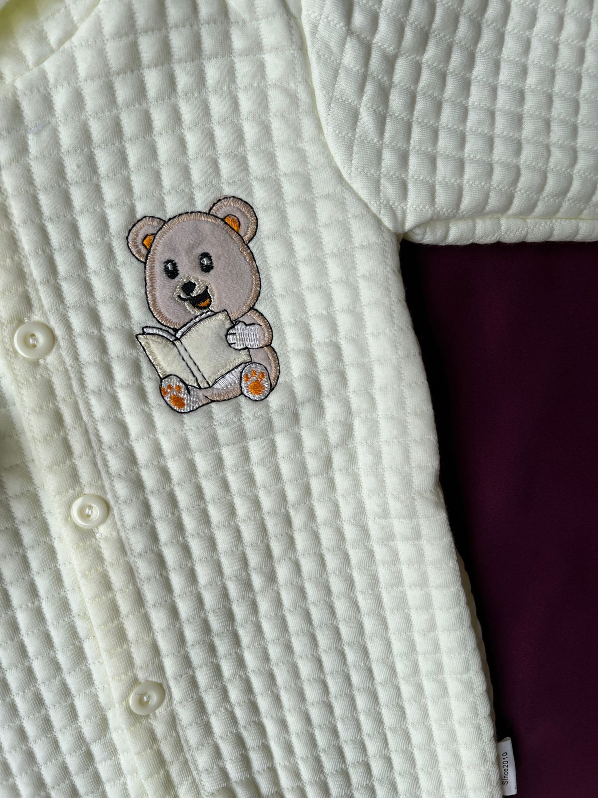 Baby Winter Romper | Soft Waffle Cotton Suit
