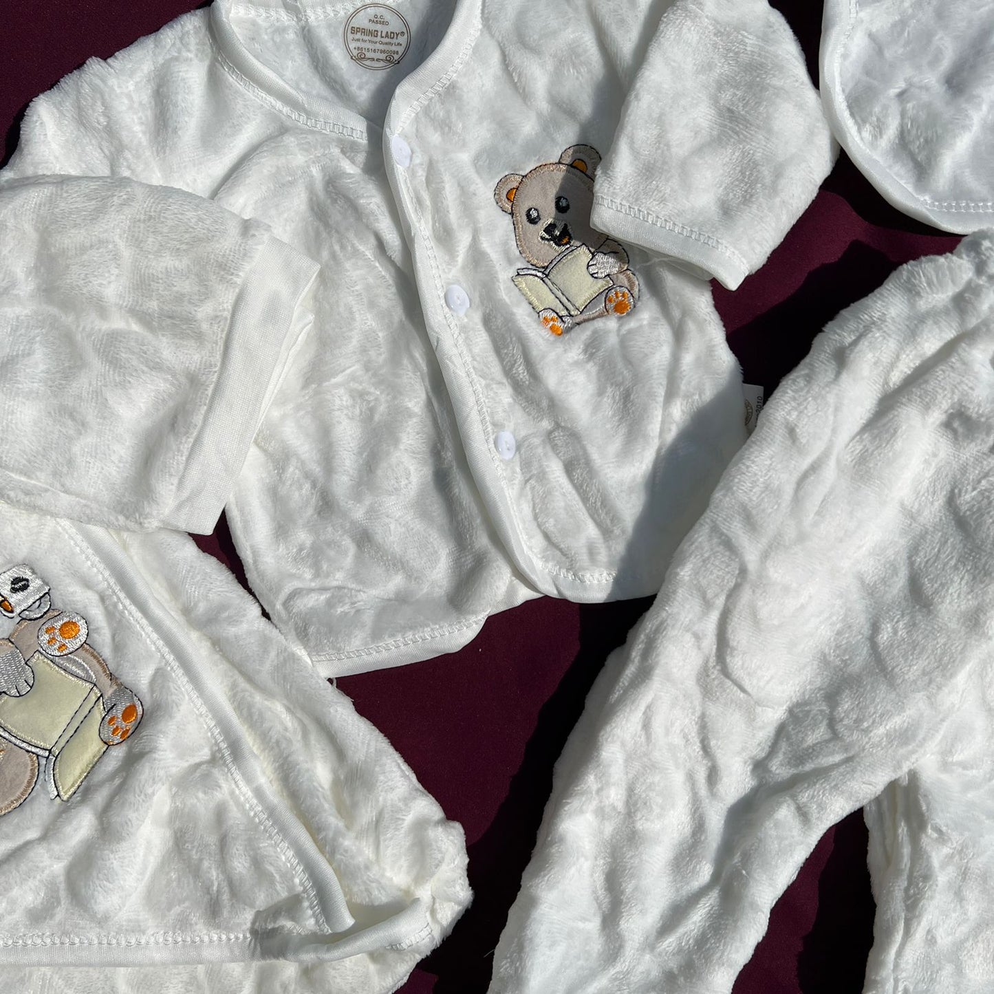 Newborn 6 Pcs Velvet Winter Set β Soft & Warm