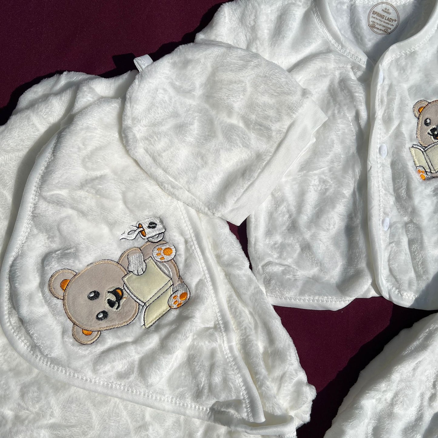 Newborn 6 Pcs Velvet Winter Set β Soft & Warm