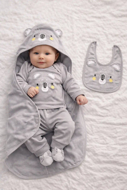 Summer 10-Pieces Newborn Baby Starter Set in 100% Cotton | Complete Baby Clothing Set