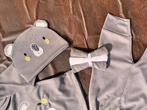 Summer 10-Pieces Newborn Baby Starter Set in 100% Cotton | Complete Baby Clothing Set
