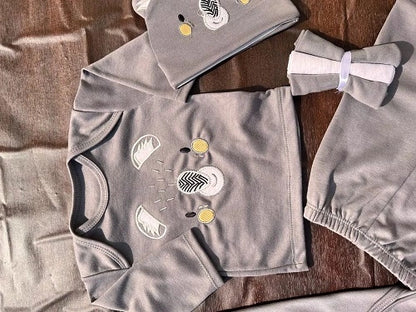 Summer 10-Pieces Newborn Baby Starter Set in 100% Cotton | Complete Baby Clothing Set