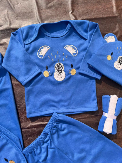10-Pieces Newborn Baby Starter Set in Cotton | Complete Baby Clothing Set