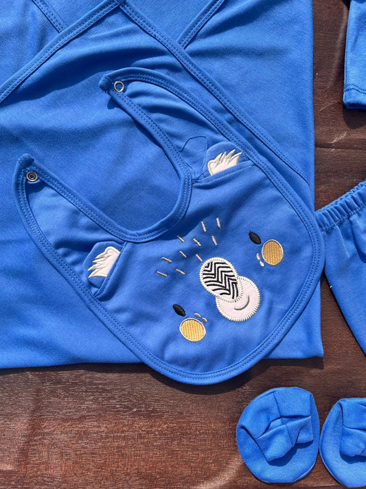 10-Pieces Newborn Baby Starter Set in Cotton | Complete Baby Clothing Set