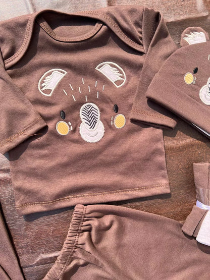 10-Pieces Newborn Baby Starter Set in Cotton | Complete Baby Clothing Set