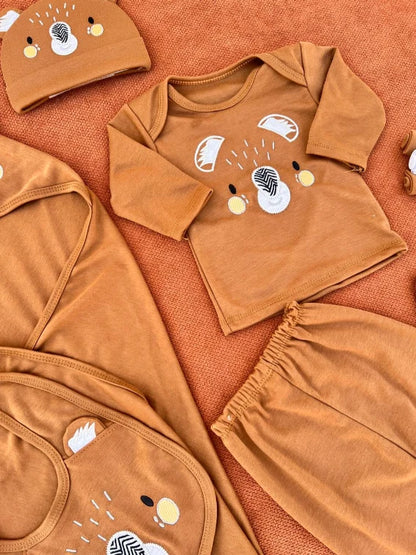 10-Pieces Newborn Baby Starter Set in Cotton | Complete Baby Clothing Set