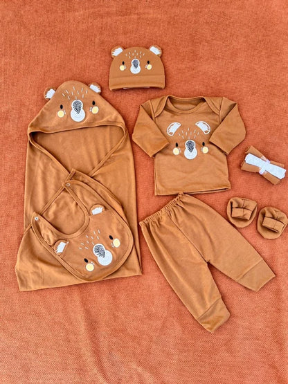 10-Pieces Newborn Baby Starter Set in Cotton | Complete Baby Clothing Set
