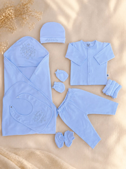 Little Prince Newborn Starter Set – 11 Pcs Baby Clothing Set
