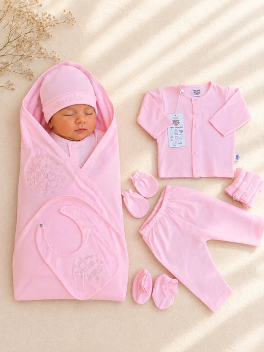 Little Princess Newborn Starter Set – 11 Pcs Baby Clothing Set