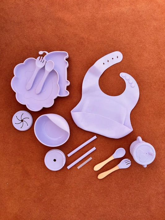 13-Piece Silicone Baby Feeding Set | BPA-Free | Anti-Slip | Pakistan