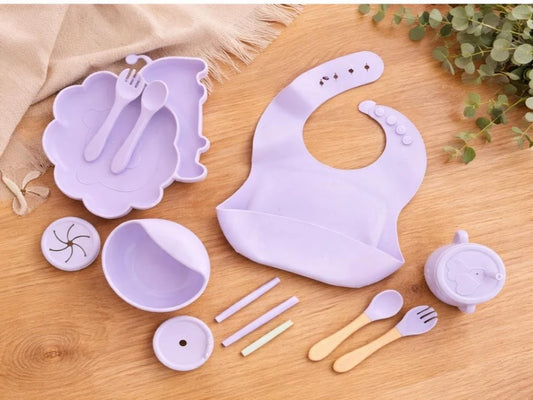 13-Piece Silicone Baby Feeding Set | BPA-Free | Anti-Slip | Pakistan