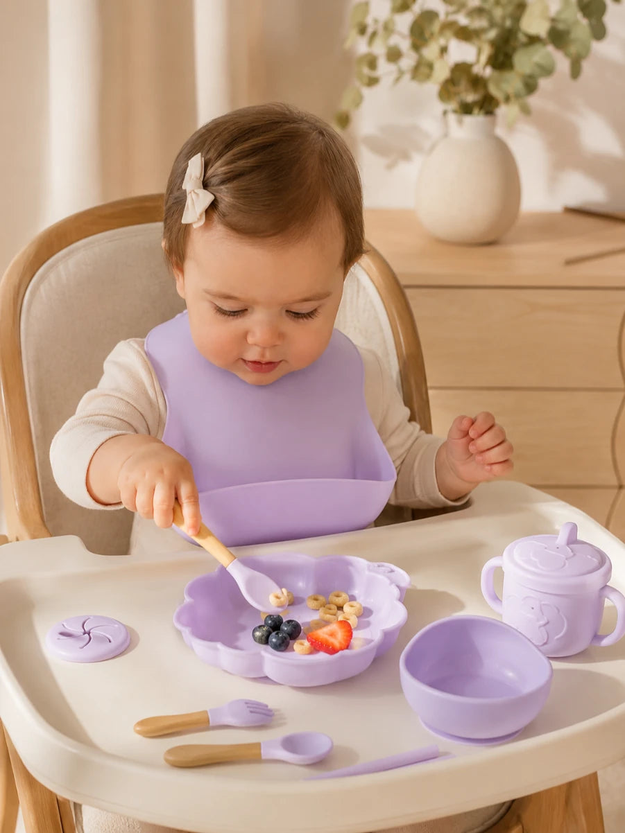 13-Piece Silicone Baby Feeding Set | BPA-Free | Anti-Slip | Pakistan