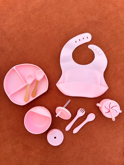 13-Piece Silicone Baby Feeding Set | BPA-Free | Anti-Slip | Pakistan