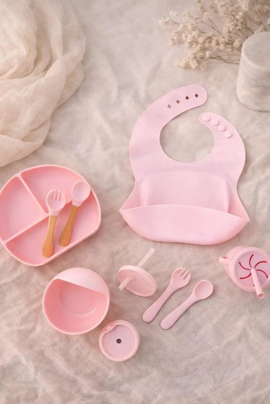 13-Piece Silicone Baby Feeding Set | BPA-Free | Anti-Slip | Pakistan