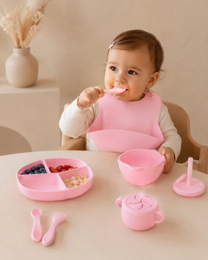 13-Piece Silicone Baby Feeding Set | BPA-Free | Anti-Slip | Pakistan