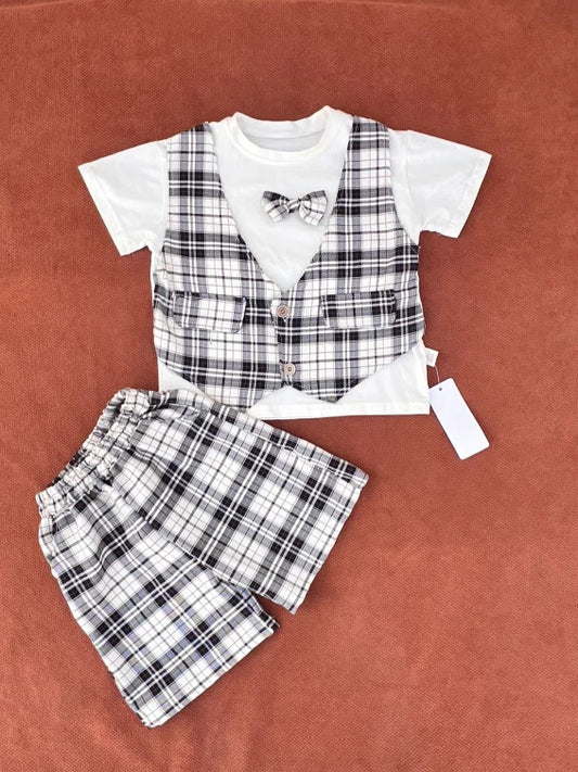 2-Piece Formal Set for Boys – Imported Shirt & Waistcoat Combo