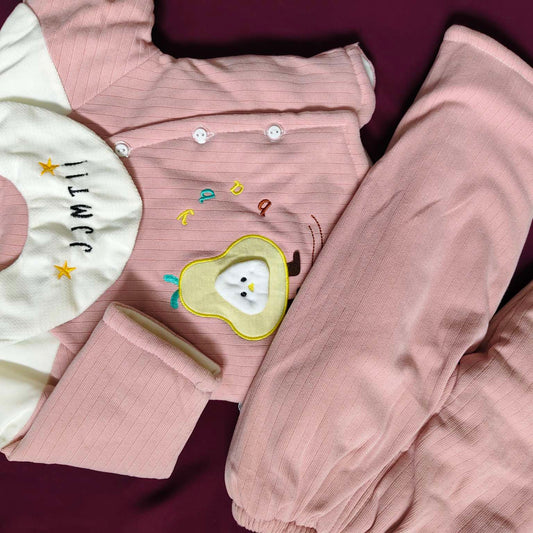 Polyester Filled Baby Girls Winter Dress – Trouser & Shirt Set (12–18 Months)