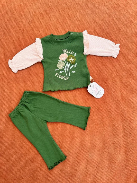 2 Pcs Newborn Summer Waffle Outfit – Soft & Breathable