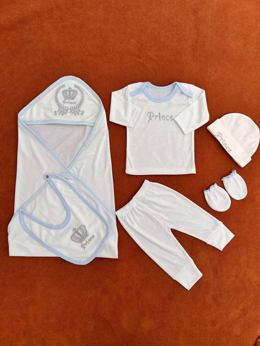 7-Piece Premium Newborn Prince Starter Set