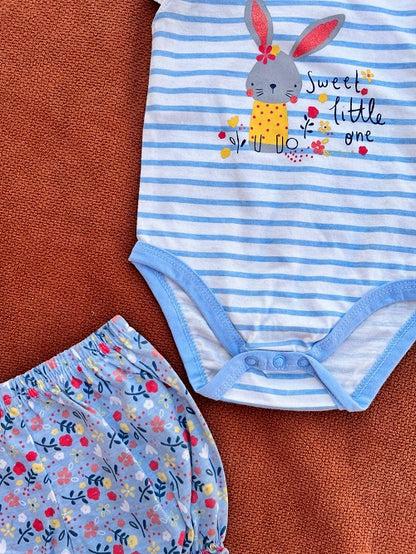 Summer Imported Baby Cotton Sets – blue