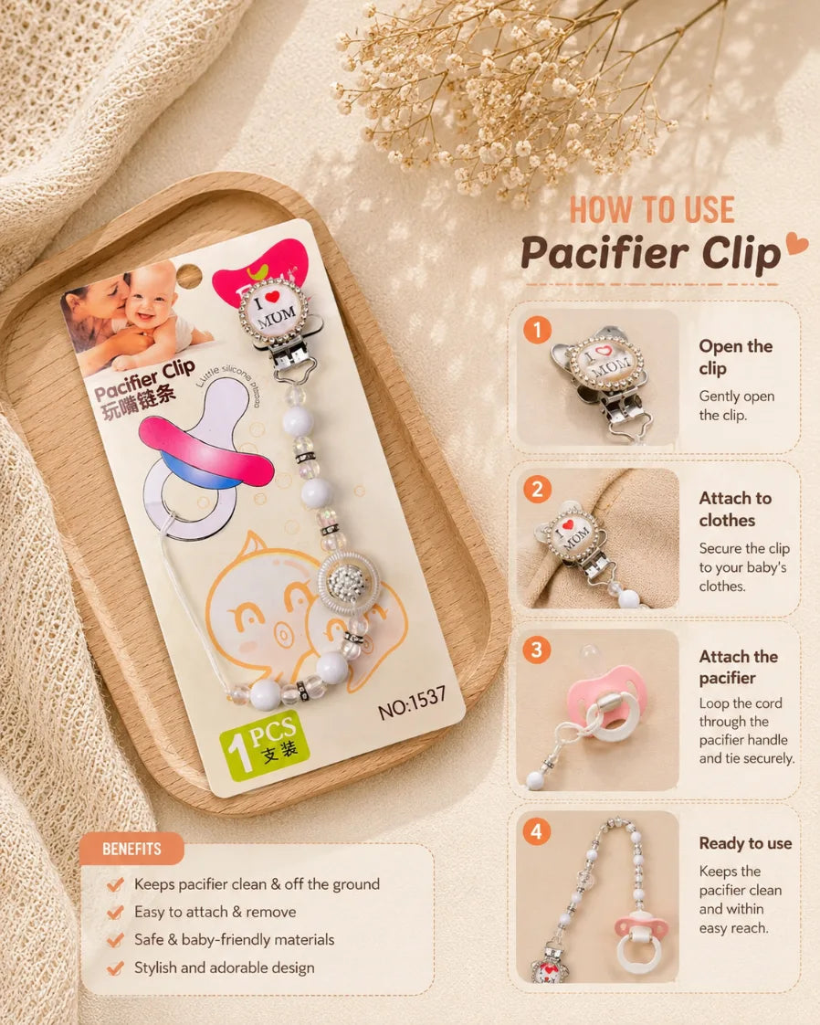 Baby Pacifier Chain - anti lost soother chain