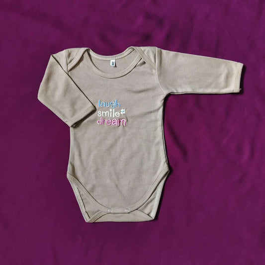 Baby Bodysuit "Laugh, smile, Dream"