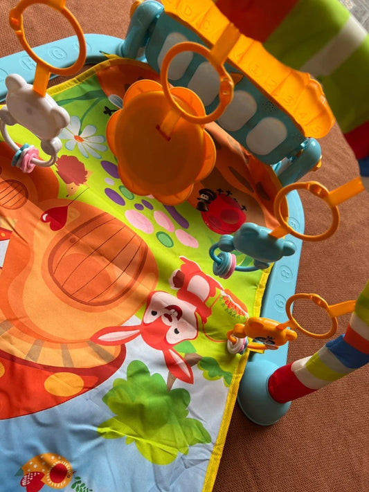 Baby Pedal Piano Play Mat with Activity Gym