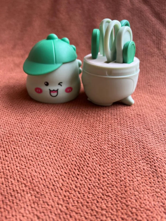 Baby Grooming Kit for Newborns – Cute Dinosaur Nail Care Set