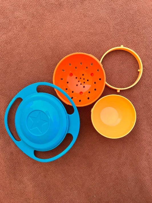 Baby Bowl – 360° Rotating 1-Piece Spill-Proof Feeding Essential | BPA-Free