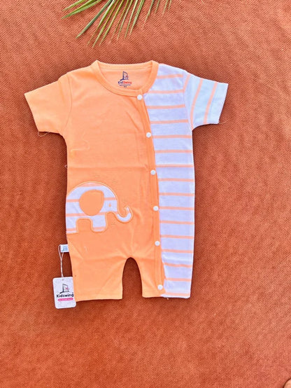 Baby Elephant Cotton Romper for Babies – Summer Outfit