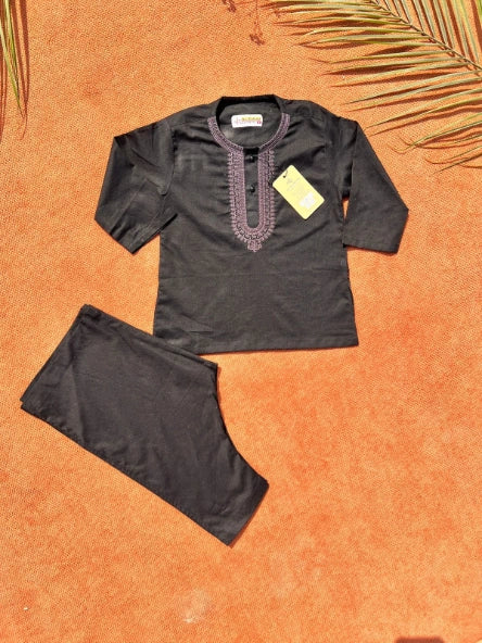 Baby Kurta Pajama Set – Soft Cotton with Embroidery