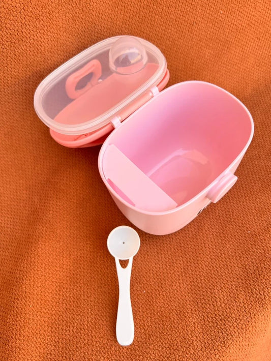 Baby Milk Powder Container with Spoon – Portable Feeding Storage Box