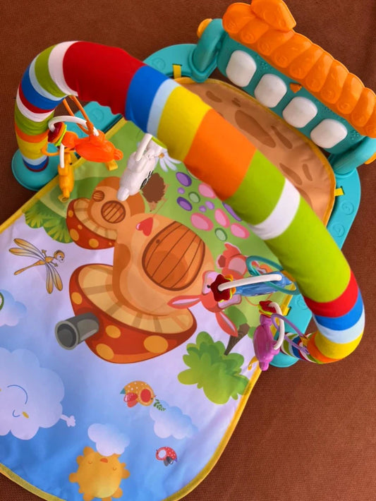 Baby Pedal Piano Play Mat with Activity Gym