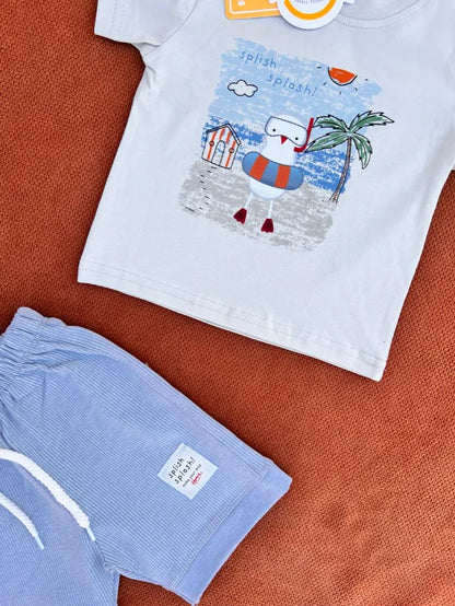 Baby Summer T-Shirt & Shorts Set – Soft Cotton Outfit