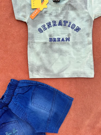 Baby Summer T-Shirt & Shorts Set – Generation Dream Design Outfit