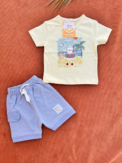 Baby Summer T-Shirt & Shorts Set – Soft Cotton Outfit