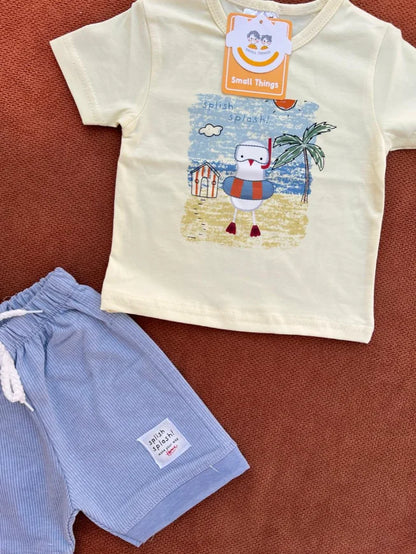 Baby Summer T-Shirt & Shorts Set – Soft Cotton Outfit