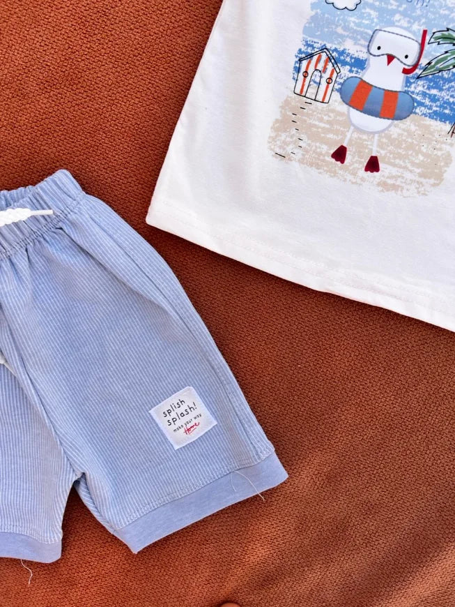 Baby Summer T-Shirt & Shorts Set – Soft Cotton Outfit