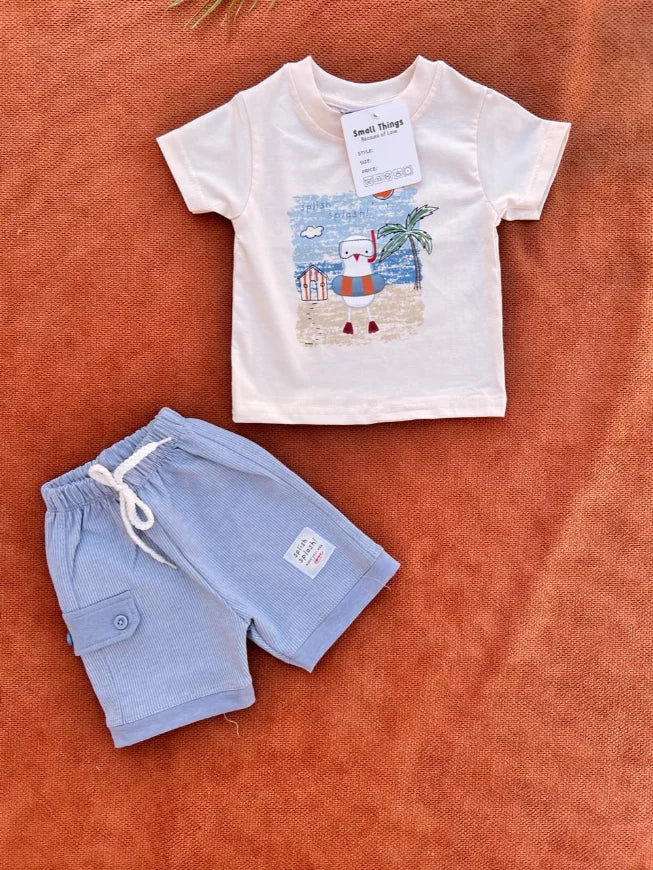 Baby Summer T-Shirt & Shorts Set – Soft Cotton Outfit