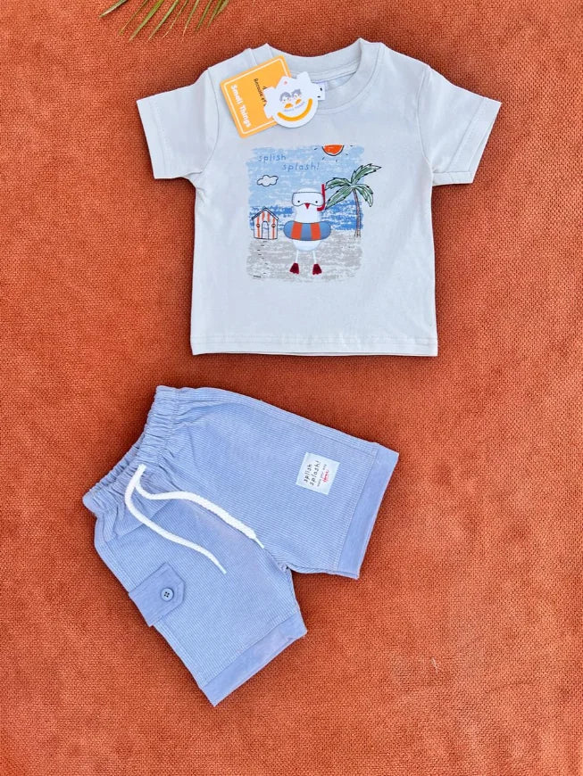 Baby Summer T-Shirt & Shorts Set – Soft Cotton Outfit