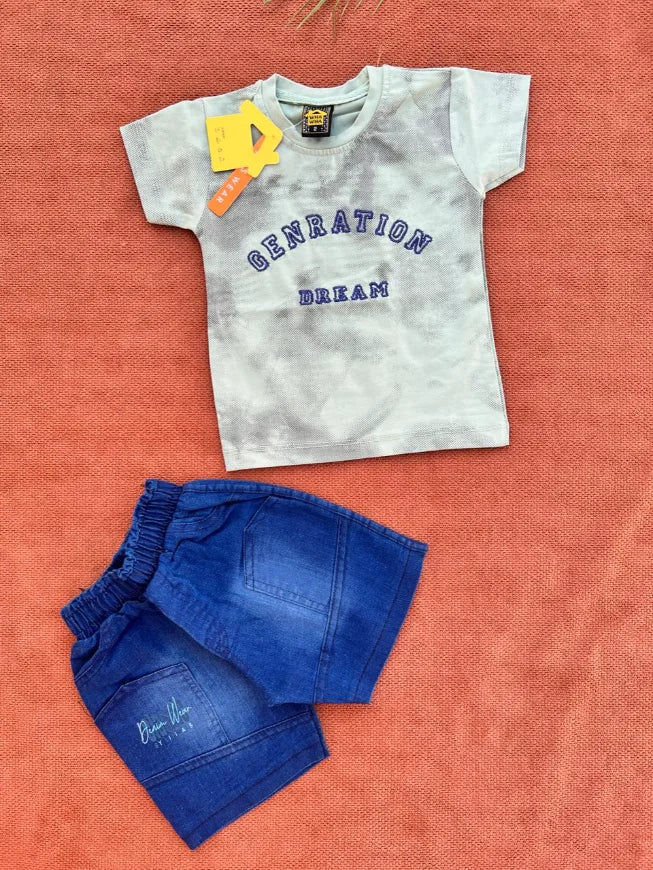 Baby Summer T-Shirt & Shorts Set – Generation Dream Design Outfit