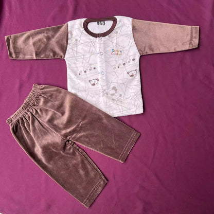 Baby 2 Piece Winter Velvet Set – Soft & Cozy