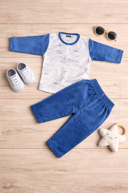 Baby 2 Piece Winter Velvet Set – Soft & Cozy