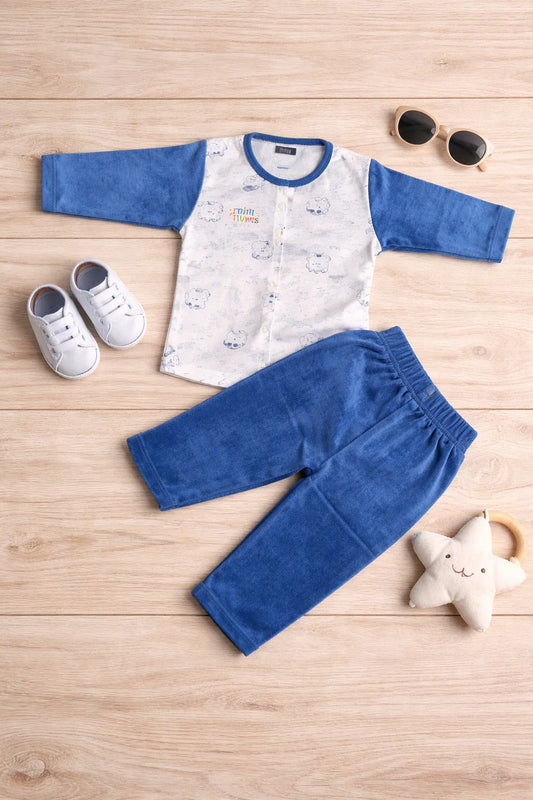 Baby 2 Piece Winter Velvet Set – Soft & Cozy